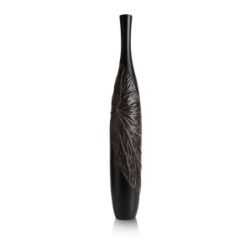 Faye vaas H107cm - Zwart