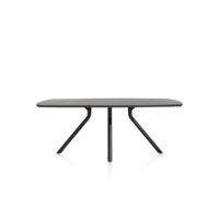 Arvada, tafel 160 x 100 cm. - ovaal - centrale poot kort - Onyx