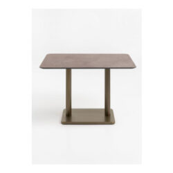 Brest bistrotafel stone rust 120x75cm - Goud
