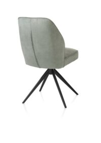 Bell, eetkamerstoel - steelbrown frame - draaibaar - relax - pocket - stof Calabria - Olijf - Afbeelding 3