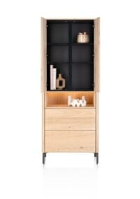 Trenton, Bergkast 75 cm. - 2-deuren + 2-laden - natural - Afbeelding 2