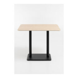 Brest table de bar Travertine 120x75cm - noir