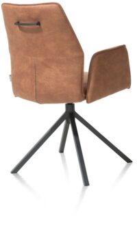 Franky, armstoel - draaibaar - greep - pocket - Taurus - Cognac - Afbeelding 3