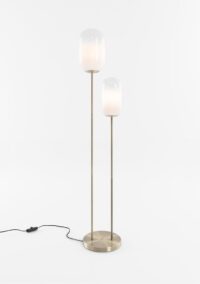 Milky vloerlamp 2*E27 - Wit