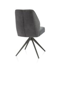 Bell, chaise - piétement graphite - pivotante - relax - confort ressorts - combi Calabria/Vada - Anthracite - Image 3