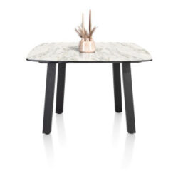 Palace, table ronde 150 x 120 cm - 4-pieds - blanc