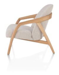 Dante, fauteuil - eik naturel gestoffeerd in stof Brioni - Afbeelding 2