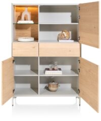 Niora, bergkast 120 cm - 3-deuren + 2-laden + 1-niche - Afbeelding 2