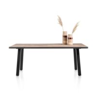 Avalox, table 200 x 98 cm - couleur driftwood - 4 pied