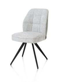 Bell, chaise - piétement noir - confort ressorts - combi Calabria/Vada - Olive - Image 2