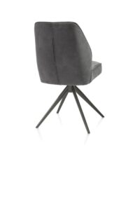 Bell, eetkamerstoel - grafiet frame - draaibaar - relax - pocket - stof Calabria - Antraciet - Afbeelding 3