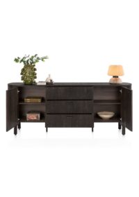Ravello, dressoir 220 cm - 2-deuren + 3-laden - Basalt - Afbeelding 3