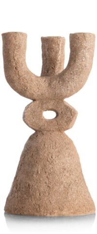 June kandelaar H27cm - Bruin