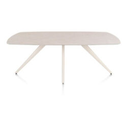 Saluti, table ovale 210 x 105 cm. - 4 pieds - cr&egrave;me - Light sand
