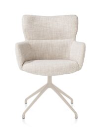 Sage, armstoel draaibaar - creme - stof Luton - Creme