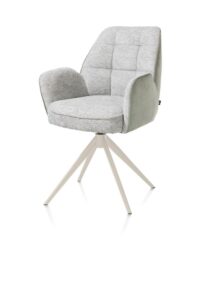 Bell, armstoel - creme frame - draaibaar - pocket - combi Calabria/Vada - Olijf - Afbeelding 2