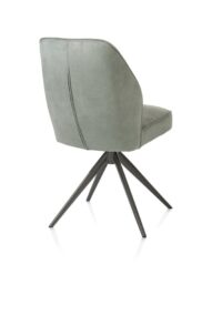 Bell, eetkamerstoel - grafiet frame - draaibaar - relax - pocket - stof Calabria - Olijf - Afbeelding 3