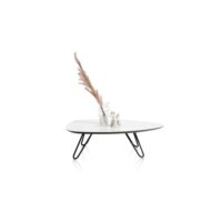 Masura, table basse 110 x 88 cm - blanc