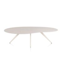 Saluti, eetkamertafel organisch 240 x 120 cm. - 4 poot - cr&egrave;me - Light sand