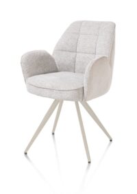Bell, armstoel - creme frame - pocket - combi Calabria/Vada - Kiezel - Afbeelding 2