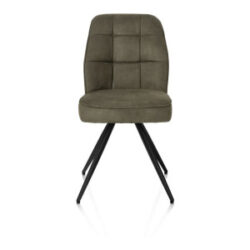 Bell, eetkamerstoel - zwart frame - pocket - stof Calabria - mosgroen