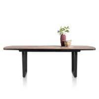 Avalox, uitschuiftafel ovaal 190 (+ 60) x 110 cm - kleur driftwood - V poot