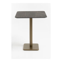 Brest table de bar marble onyx 75x75cm - Or