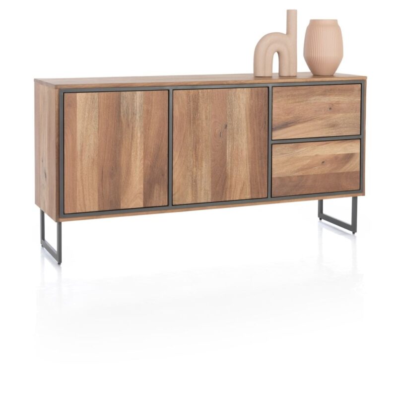 Trapani, Dressoir 160 Cm - 2-Deuren + 2-Laden - Afbeelding 2