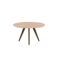 Arvada, eetkamertafel 125 cm, rond, 4 poot - Steel Brown