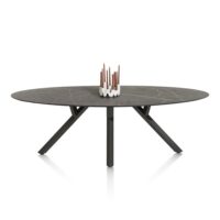 Minato, eetkamertafel - ellips - 240 x 110 cm. - Onyx