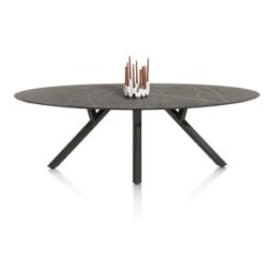 Minato, table - ellipse - 240 x 110 cm. - Onyx
