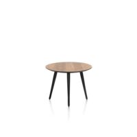 Maze, salontafel rond 60 cm - hoogte 46 cm - Railway brown