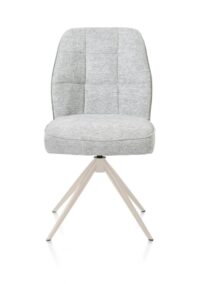 Bell, eetkamerstoel - creme frame - draaibaar - relax - pocket - combi Calabria/Vada - Olijf