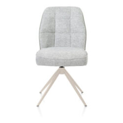 Bell, eetkamerstoel - creme frame - draaibaar - relax - pocket - combi Calabria/Vada - Olijf