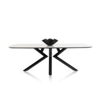 Masura, eetkamertafel ovaal - 240 x 110 cm - wit