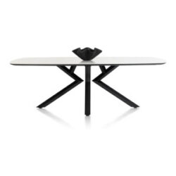 Masura, table ovale - 240 x 110 cm - blanc