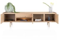 Valgard, lowboard 220 cm - 3-deuren + 1-lade + 1-niche (+ LED) - Afbeelding 2