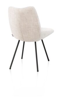 Mats, chaise - 4 pieds - rough off black - Luton - Creme - Image 2