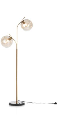 Bo vloerlamp 2*E27 - Goud