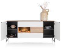 Lindfield, dressoir 200 cm. - 2-deuren + 3-laden + 1-niche (+ LED) - Afbeelding 2