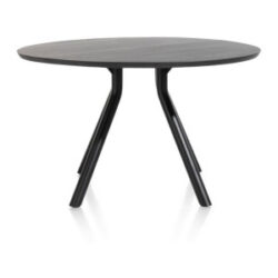 Arvada, tafel 125 cm. - rond - centrale poot kort - Onyx