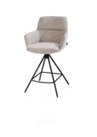 Mateo, barstoel - 4-pootjes - rough off black - Bellini - Kiezel - Afbeelding 2