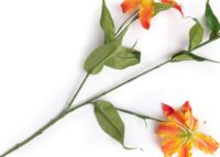 Gloriosa Spray kunstbloem H90cm - Oranje - Afbeelding 2