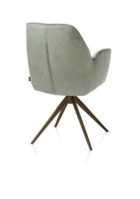 Bell, armstoel - steelbrown frame - draaibaar - pocket - combi Calabria/Vada - Olijf - Afbeelding 3