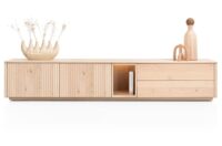 Trenton, lowboard 240 cm - 2-deuren + 2-laden + 1-niche - natural - Afbeelding 2