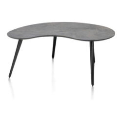 Maze, table basse 100 x 59 cm - forme haricot - hauteur 46 cm - Anthracite