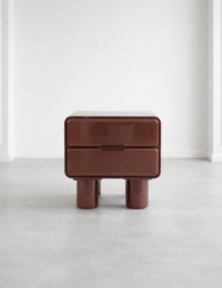 Mauro nachtkastje h42.5cm - Bordeaux