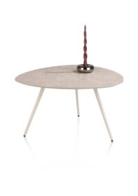 Salutina, salontafel 68 x 68 cm - 3 pootjes - cr&egrave;me - Afbeelding 2