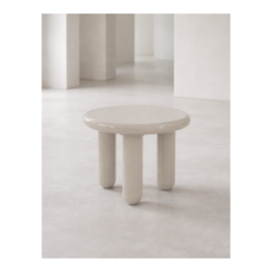 Mauro table d\'appoint h45cm - Couleur creme