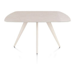 Saluti, table ovale 150 x 105 cm. - 4 pieds - cr&egrave;me - Light sand